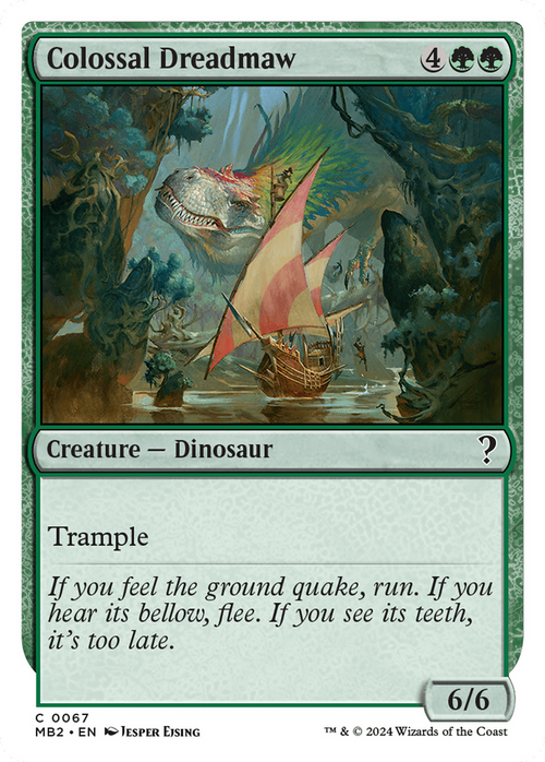 Colossal Dreadmaw (White Border) (MB2-067) - Mystery Booster 2