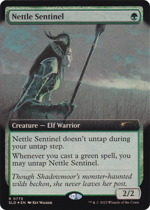 Nettle Sentinel (Extended Art) (SLD-773) - Secret Lair Drop: (Extended Art) Foil