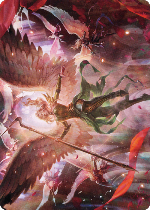 Sigarda's Summons // Sigarda's Summons (AVOW-017) - Crimson Vow Art Series (Borderless) Foil