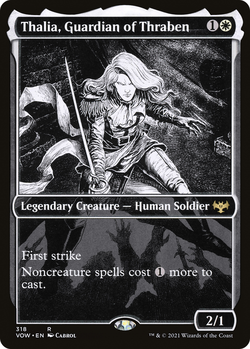 Thalia, Guardian of Thraben (VOW-318) - Innistrad: Crimson Vow: (Showcase)