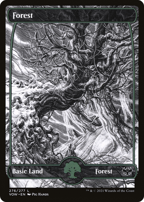 Forest (276) (VOW-276) - Innistrad: Crimson Vow: (Showcase) Foil