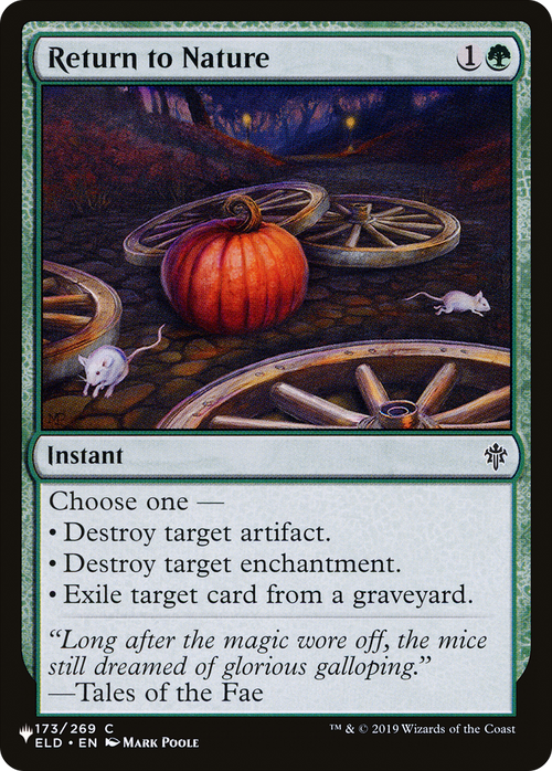 Return to Nature (LIST-ELD-173) - The List