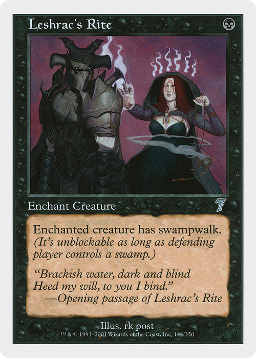 Leshrac's Rite (7ED-144) - 7th Edition Foil