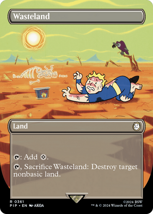 Wasteland (Borderless) (PIP-361) - Fallout Foil