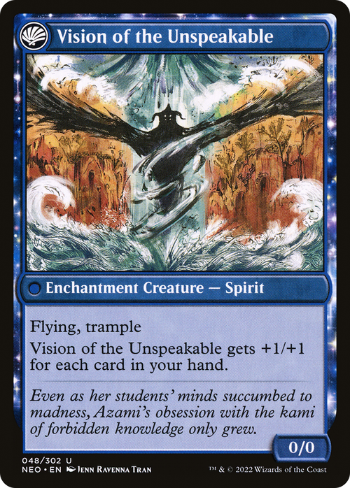 Behold the Unspeakable (NEO-048) - Kamigawa: Neon Dynasty: (fandfc, enchantment) Foil