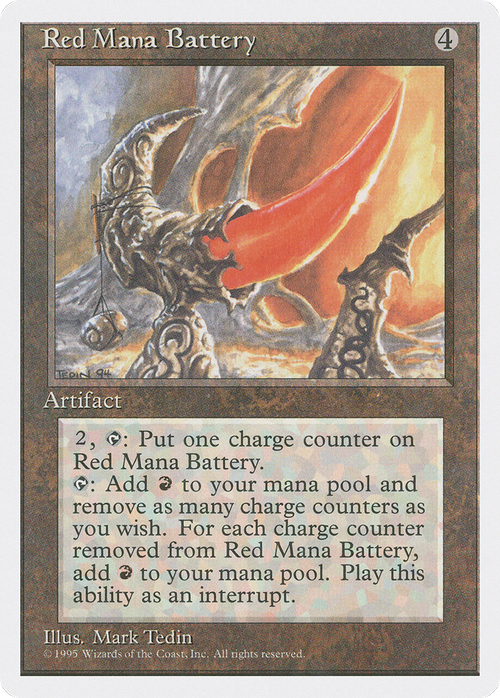 Red Mana Battery (4ED-) - Fourth Edition