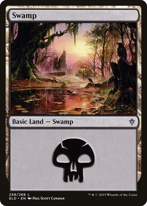Swamp (258) (ELD-258) - Throne of Eldraine Foil