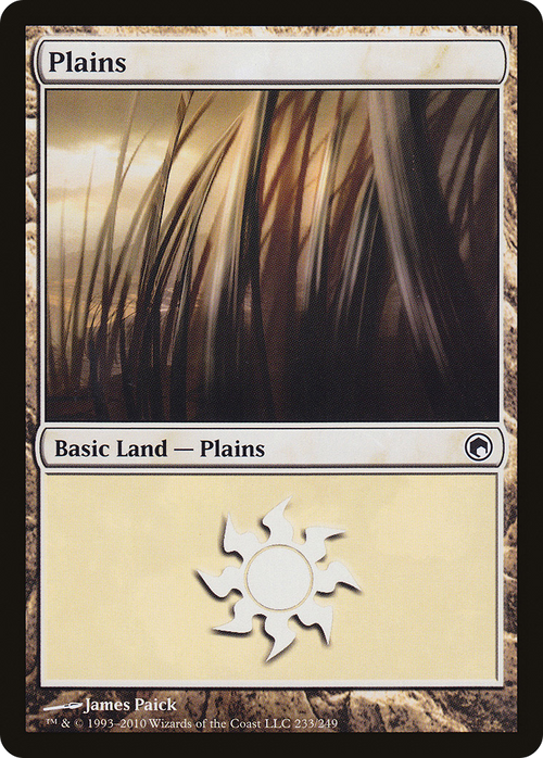 Plains (233) (SOM-233) - Scars of Mirrodin Foil