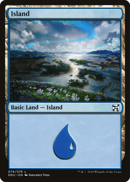 Island (74) (DDU-074) - Duel Decks: Elves vs. Inventors
