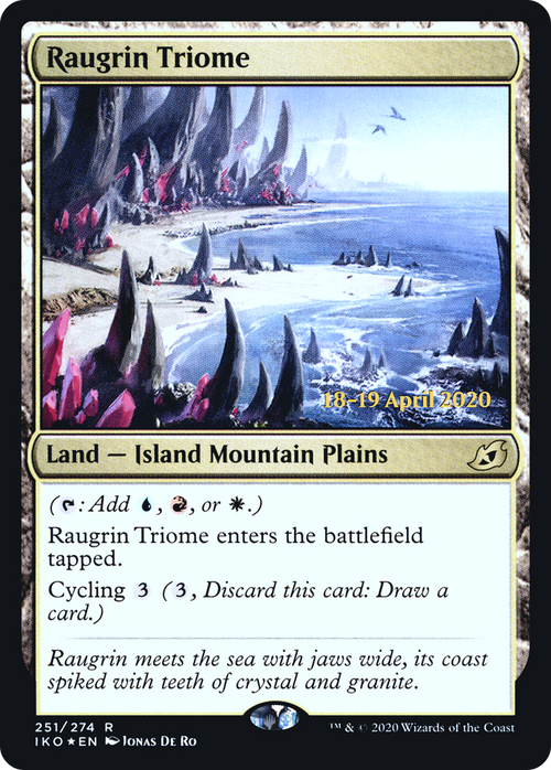Raugrin Triome (PRE-251S) - Ikoria: Lair of Behemoths Promos Foil