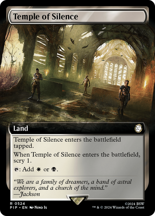 Temple of Silence (Extended Art) (PIP-524) - Fallout: (Extended Art) Foil