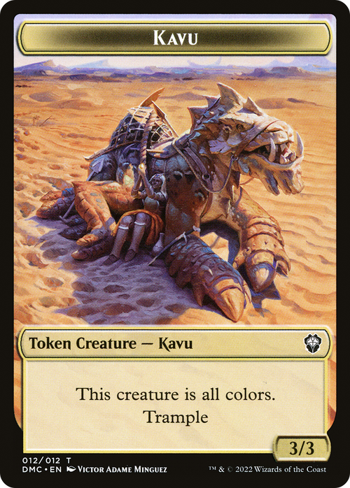 Kavu (TDMC-012) - Dominaria United Commander Tokens Foil