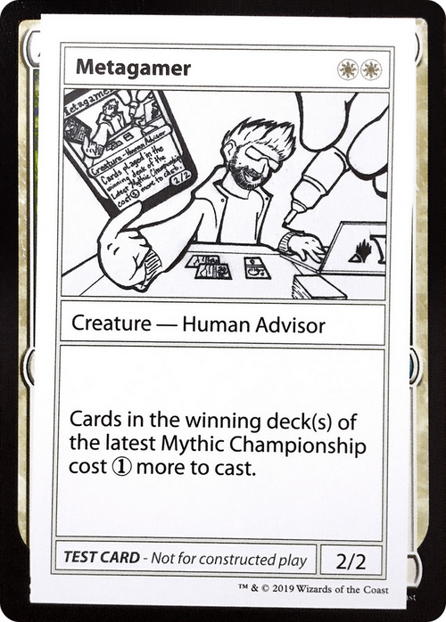 Metagamer (No PW Symbol) (CMB1-008) - Mystery Booster Playtest Cards 2021