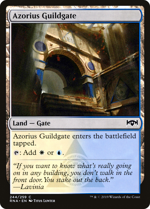 Azorius Guildgate (244) (RNA-244) - Ravnica Allegiance Foil