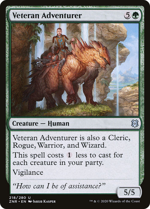 Veteran Adventurer (ZNR-218) - Zendikar Rising Foil