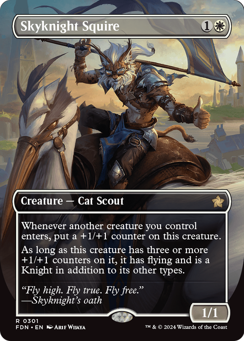 Skyknight Squire (Borderless) (FDN-301) - Foundations
