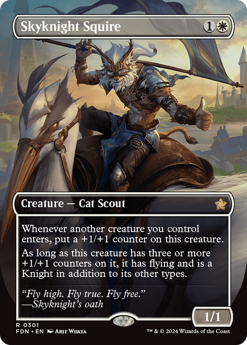 Skyknight Squire (Borderless) (FDN-301) - Foundations