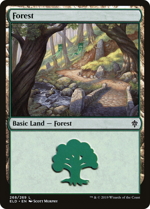 Forest (268) (ELD-268) - Throne of Eldraine Foil