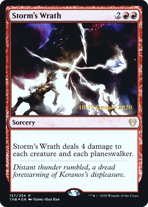 Storm's Wrath (PRE-157S) - Theros Beyond Death Promos Foil