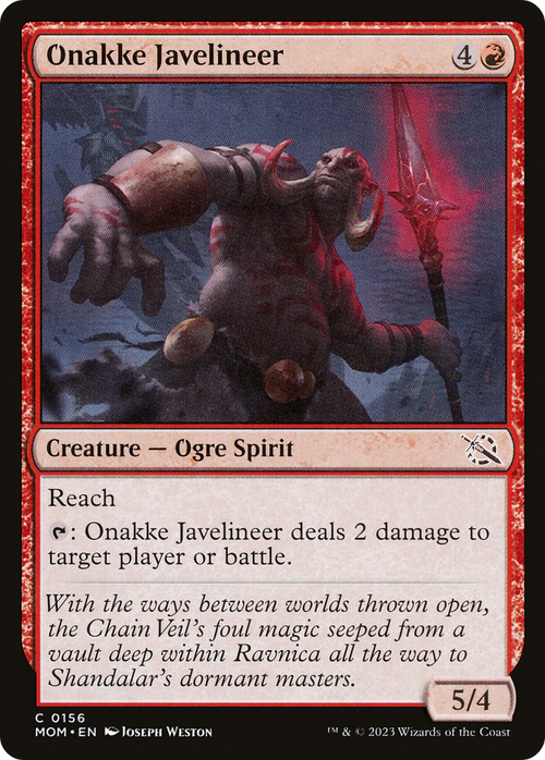 Onakke Javelineer (MOM-156) - March of the Machine Foil