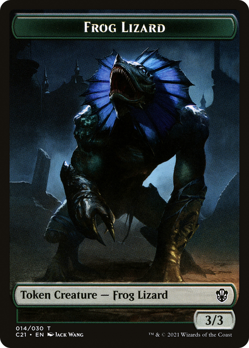 Frog Lizard (TC21-014) - Commander 2021 Tokens