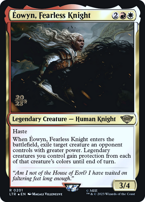 Eowyn, Fearless Knight (PRE-201) - Tales of Middle-earth Promos Foil