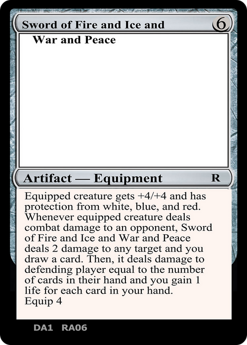 Sword of Fire and Ice and War and Peace (UNK-) - Unknown Event
