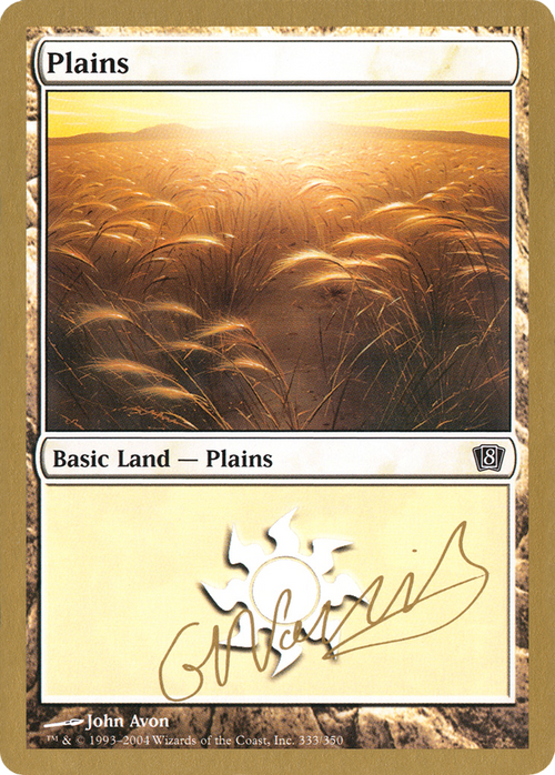 Plains (333) - 2004 Gabriel Nassif (8ED) (WCD-) - World Championship Decks 2004