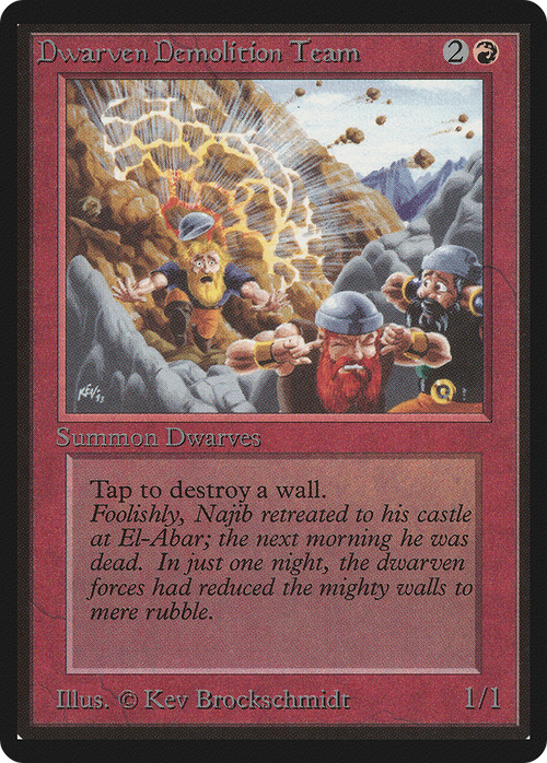 Dwarven Demolition Team (LEB-) - Limited Edition Beta