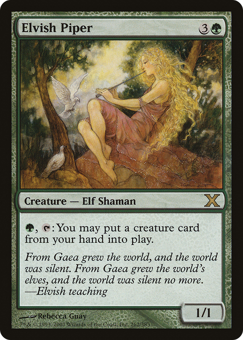 Elvish Piper (10E-262) - Tenth Edition Foil