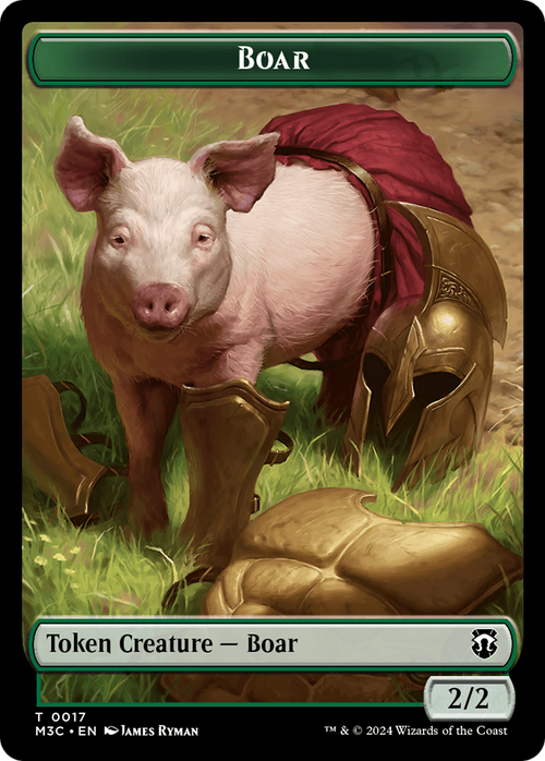 Boar (TM3C-017) - Modern Horizons 3 Commander Tokens Foil