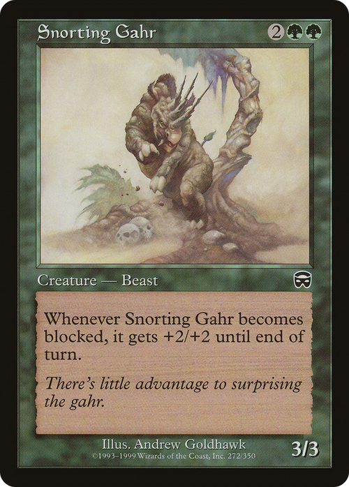 Snorting Gahr (MMQ-272) - Mercadian Masques
