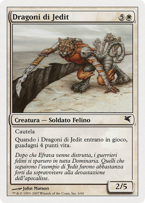 Jedit's Dragoons (Italian) - "Dragoni di Jedit" (PSAL-0L6) - Salvat 2005
