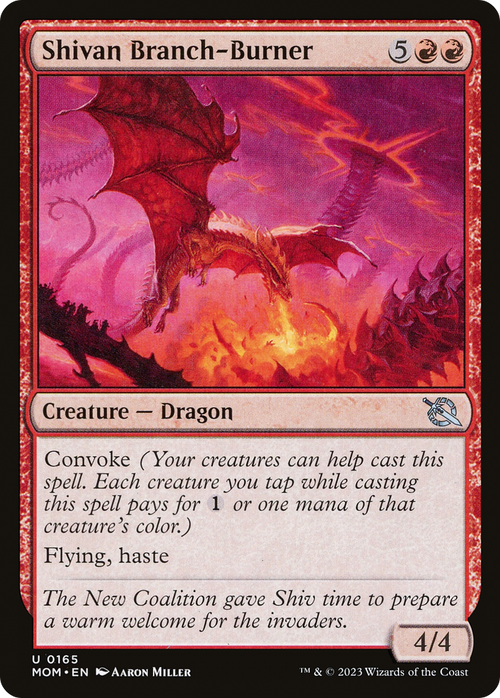 Shivan Branch-Burner (MOM-165) - March of the Machine Foil