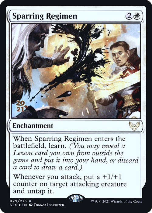 Sparring Regimen (PRE-29S) - Strixhaven: School of Mages Promos Foil