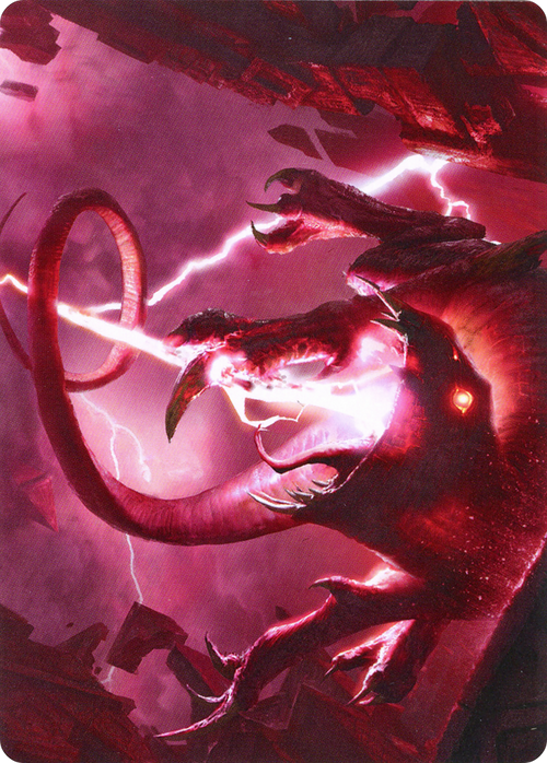 Thundering Rebuke // Thundering Rebuke (AZNR-068) - Zendikar Rising Art Series (Borderless) Foil