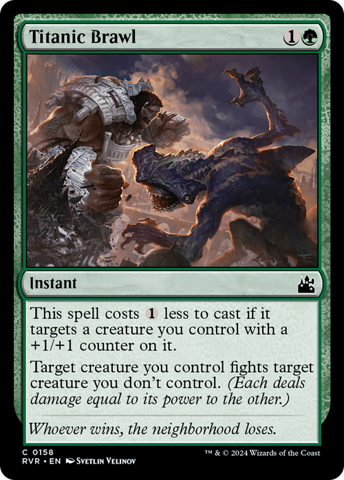 Titanic Brawl (RVR-158) - Ravnica Remastered Foil