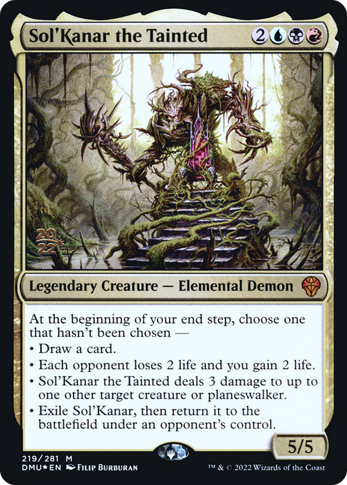Sol'Kanar the Tainted (PRE-219) - Dominaria United Promos Foil