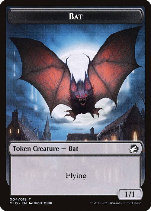 Bat (TMID-004) - Innistrad: Midnight Hunt Tokens Foil
