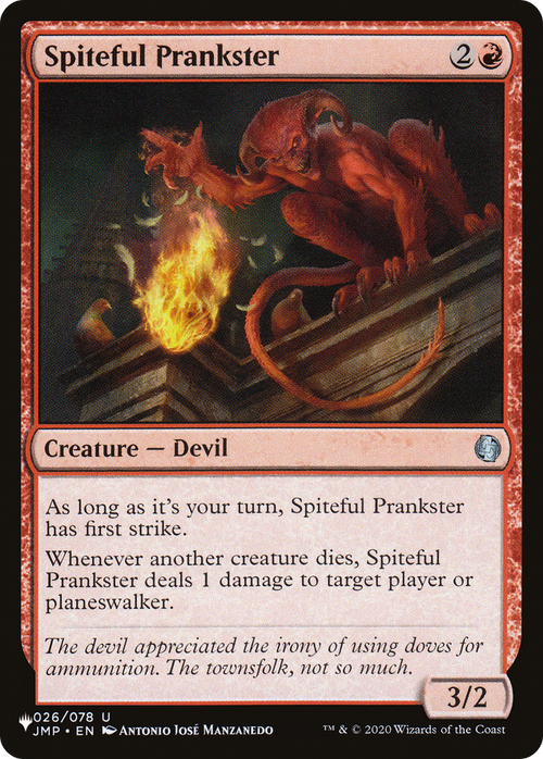 Spiteful Prankster (LIST-026/078) - The List