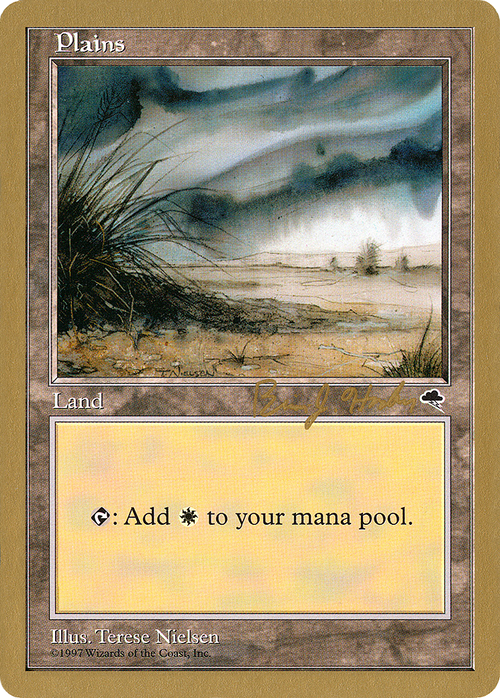 Plains (Shrub) - 1998 Brian Hacker (TMP) (WCD-) - World Championship Decks 1998