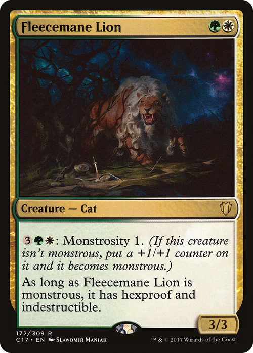 Fleecemane Lion (C17-172) - Commander 2017
