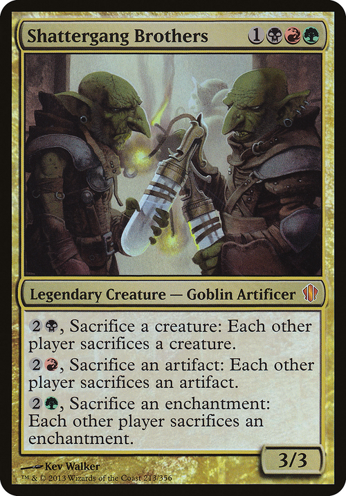 Shattergang Brothers (Commander 2013) (OVER-213) - Commander 2013 Oversized Foil