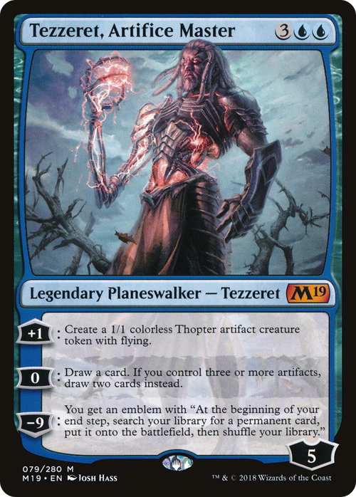 Tezzeret, Artifice Master (M19-079) - Core Set 2019 Foil