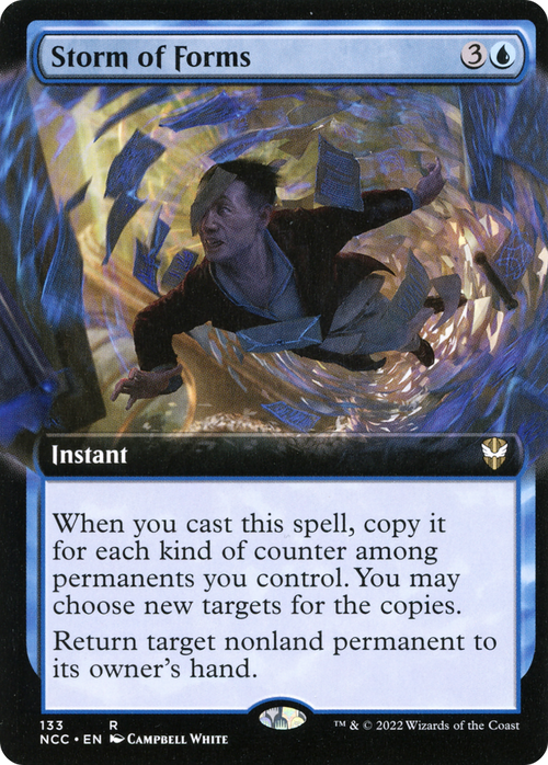Storm of Forms (Extended Art) (NCC-133) - New Capenna Commander: (Extended Art)