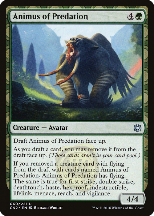 Animus of Predation (CN2-060) - Conspiracy: Take the Crown: (draft)