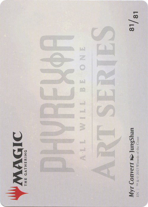 Myr Convert // Myr Convert (AONE-081) - Phyrexia: All Will Be One Art Series (Borderless)