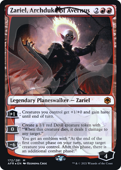 Zariel, Archduke of Avernus (AFR&-172A) - Adventures in the Forgotten Realms Promos Foil