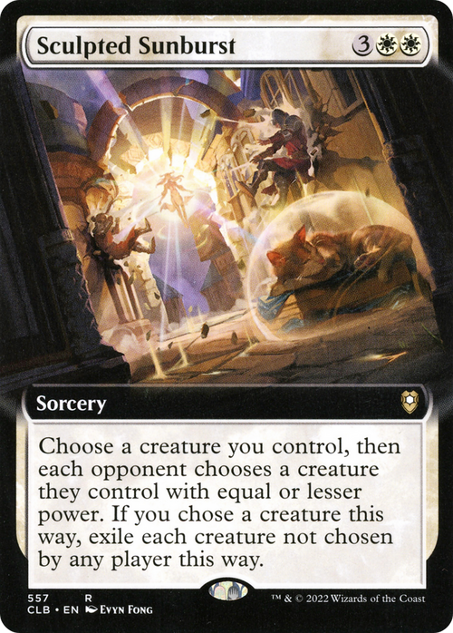 Sculpted Sunburst (Extended Art) (CLB-557) - Commander Legends: Battle for Baldur's Gate: (Extended Art)