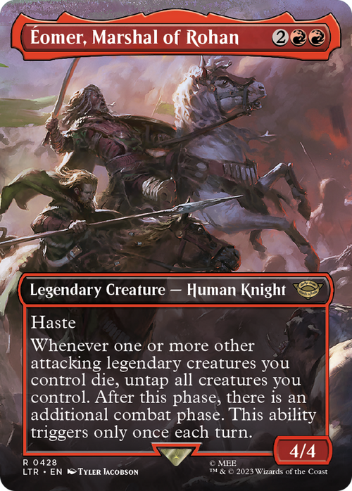 Eomer, Marshal of Rohan (Borderless) (LTR-428) - The Lord of the Rings: Tales of Middle-earth Foil